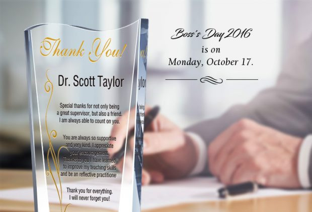 Thank You Gift Ideas For Boss
 Gift Ideas to Celebrate Boss Day 2017
