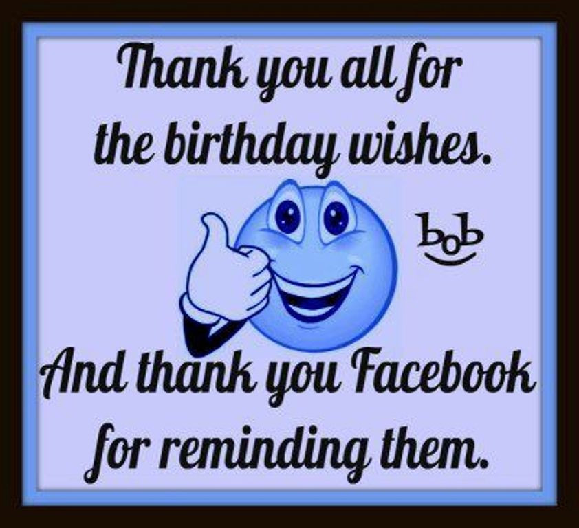 Thanks For The Birthday Wishes Facebook
 Birthday Thank You Wishes Wishes Greetings