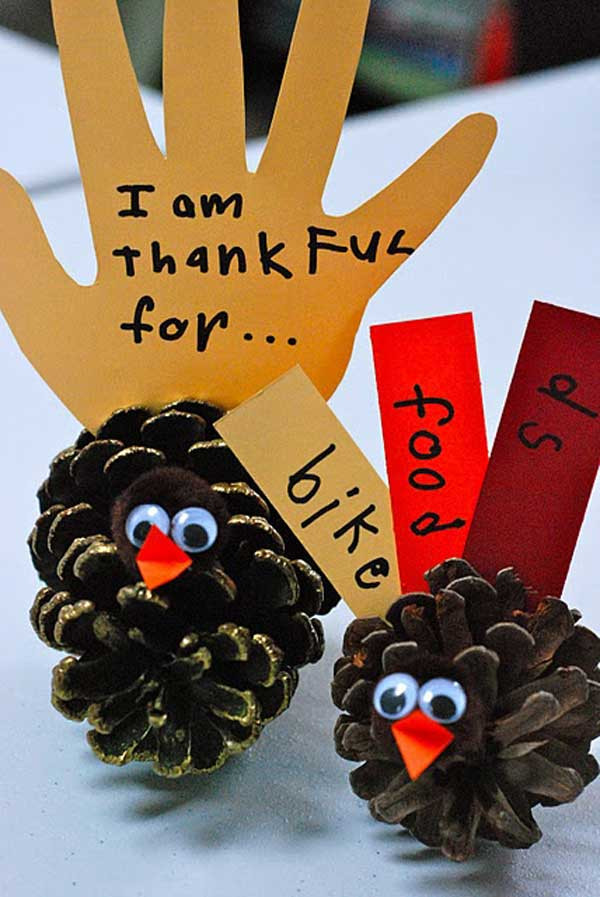 Thanksgiving Crafts For Kids To Make
 Top 32 Easy DIY Thanksgiving Crafts Kids Can Make