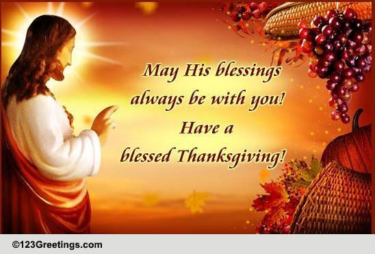 Thanksgiving Quotes Blessed
 Thanksgiving Bible Quote Free Happy Thanksgiving eCards