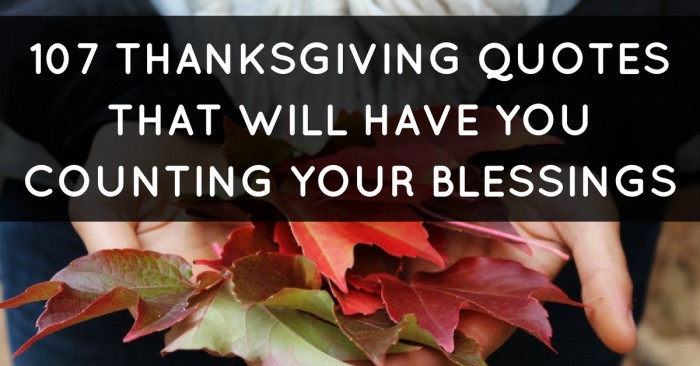 Thanksgiving Quotes Blessed
 107 Thanksgiving Quotes That Will Have You Counting Your