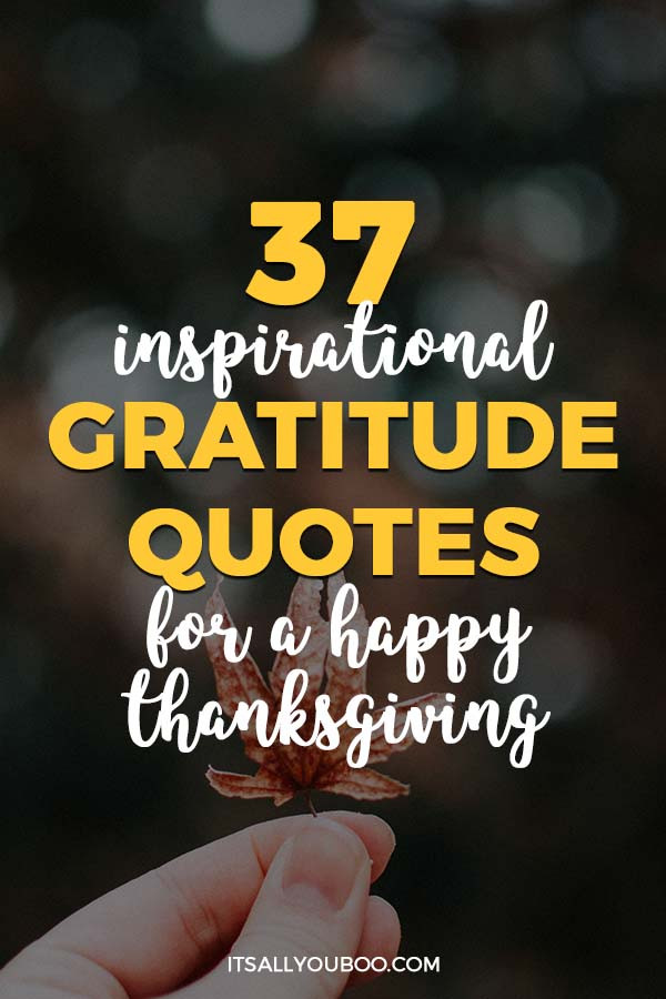 Thanksgiving Quotes Gratitude
 37 Inspirational Gratitude Quotes for a Happy Thanksgiving