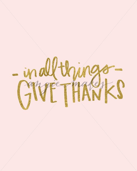 Thanksgiving Quotes Pink
 In All Things Give Thanks Quote on Pink Background Angie