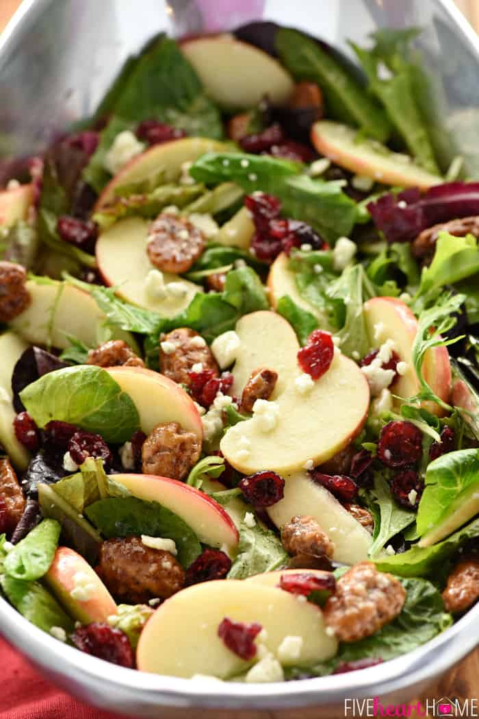Thanksgiving Salads Pinterest
 Holiday Honeycrisp Salad • FIVEheartHOME