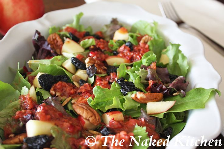Thanksgiving Salads Pinterest
 Thanksgiving Salad with Cranberry Vinaigrette