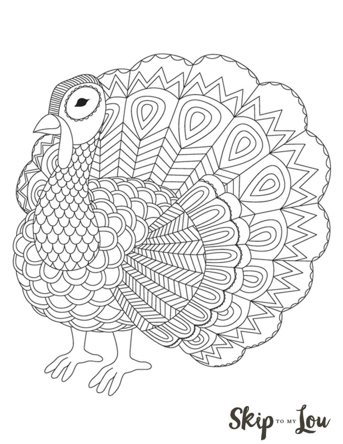 Thanksgiving Turkey Coloring Pages
 The CUTEST Free Turkey Coloring Pages