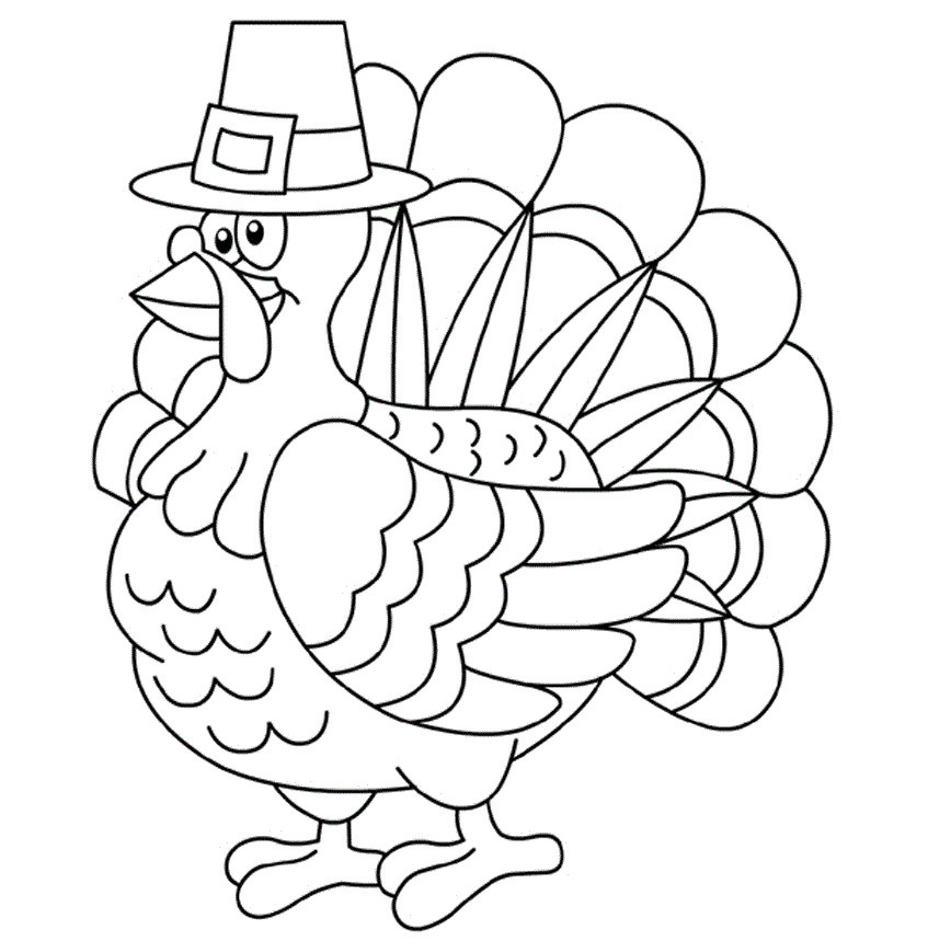 Thanksgiving Turkey Coloring Pages
 colours drawing wallpaper Printable Thanksgiving Coloring