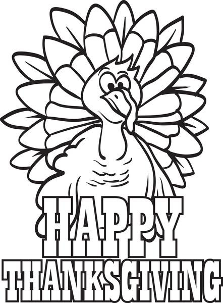 Thanksgiving Turkey Coloring Pages
 FREE Printable Thanksgiving Turkey Coloring Page for Kids