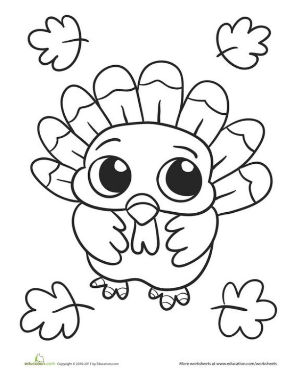 Thanksgiving Turkey Coloring Pages
 30 Thanksgiving themed coloring pages to add some fun to