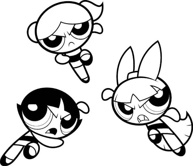 The Powerpuff Girls Coloring Pages
 Powerpuff Girls Bubbles Character Coloring Page