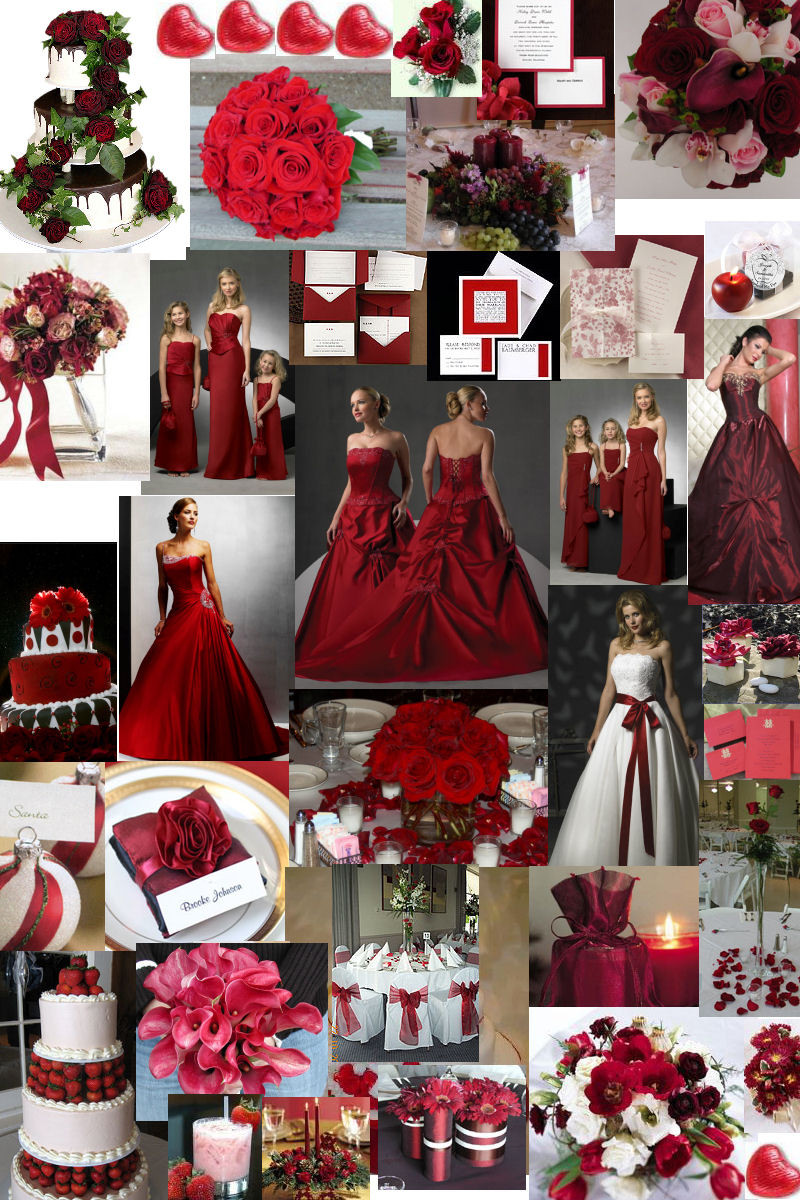 Theme Wedding Ideas
 Winter wedding theme – burgundy