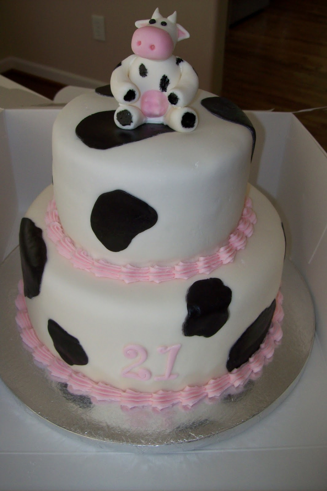 Themed Birthday Cakes
 Sugar Trail Cow Themed Birthday Cake