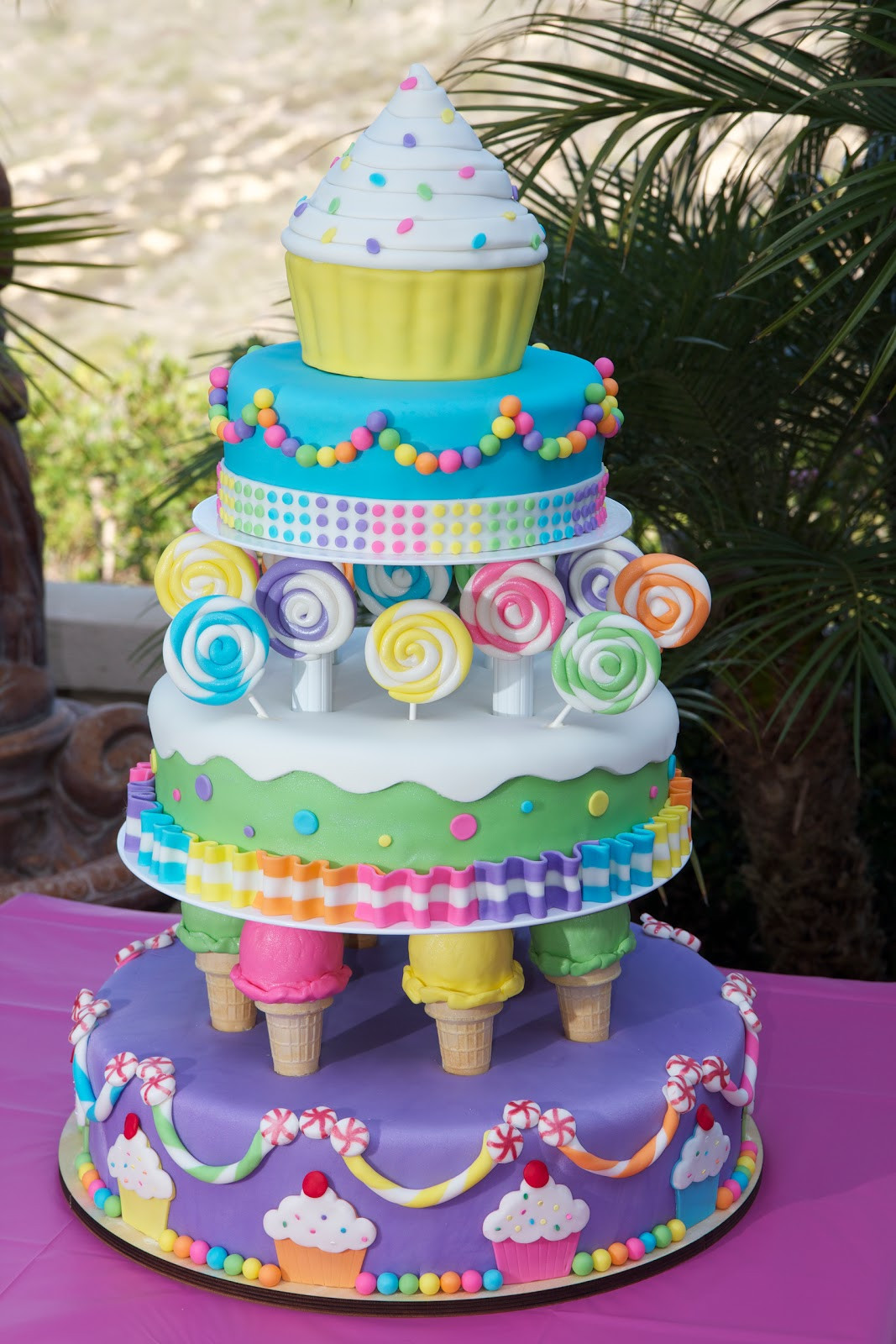 Themed Birthday Cakes
 Kaylynn Cakes Candyland themed Birthday Cake
