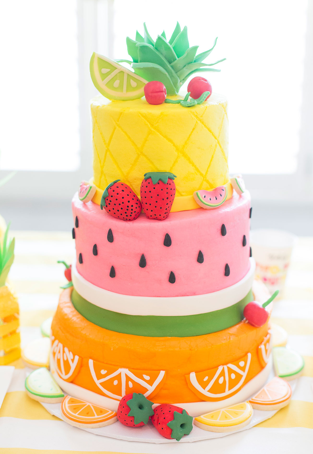 Themed Birthday Cakes
 Two tti Fruity Birthday Party Blakely Turns 2