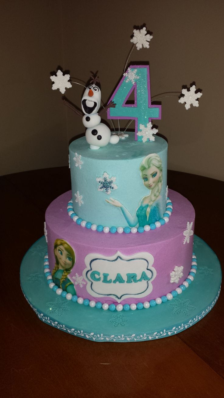 Themed Birthday Cakes
 Southern Blue Celebrations Frozen Party Cake Ideas
