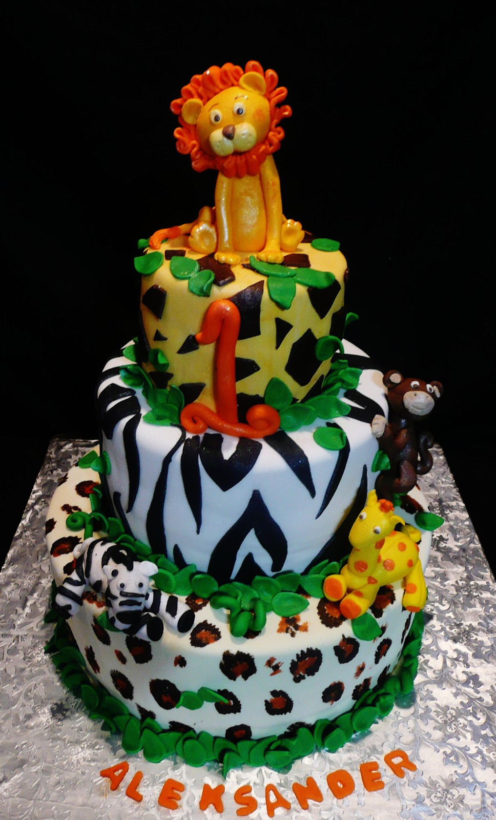 Themed Birthday Cakes
 Baking with Roxana s Cakes Safari Themed Cake