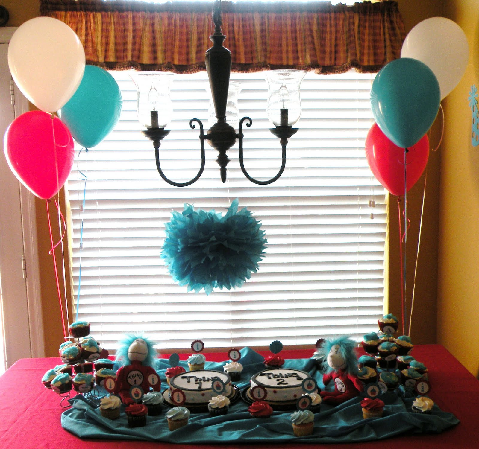 Thing 1 And Thing 2 Birthday Party Supplies
 Dr Seuss Thing 1 & Thing 2 Birthday Party