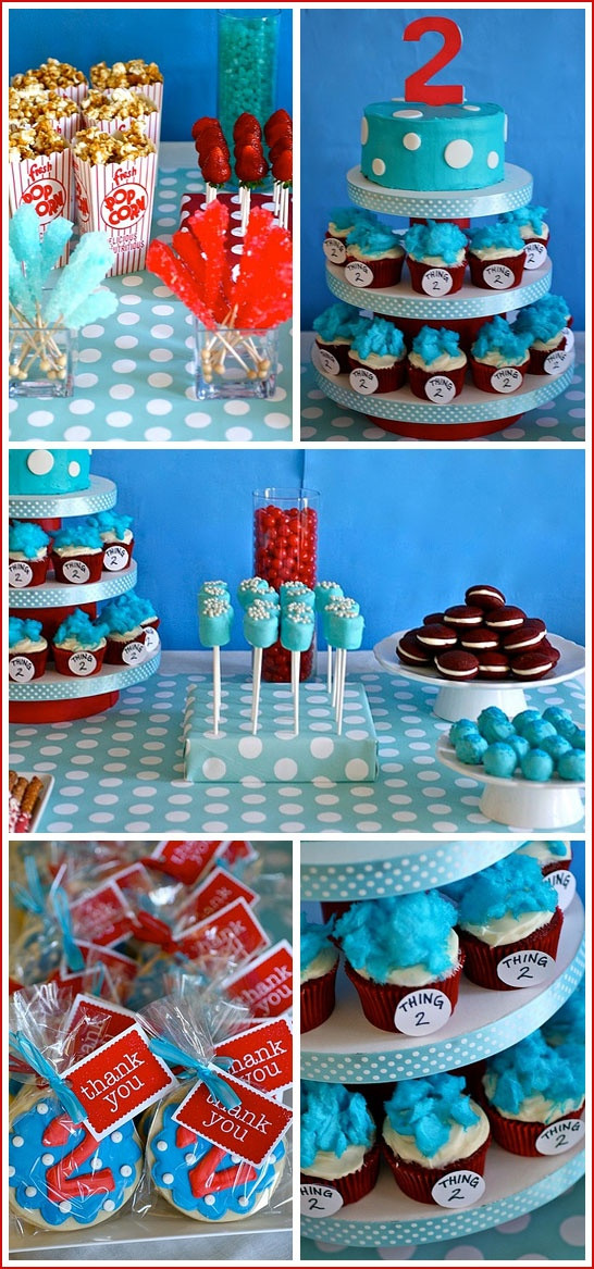Thing 1 And Thing 2 Birthday Party Supplies
 92 best images about Thing 1 Thing 2 Party Ideas on
