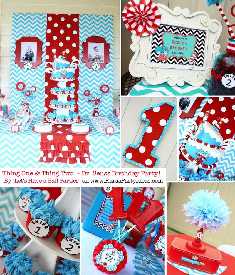 Thing 1 And Thing 2 Birthday Party Supplies
 Creative 2x Mom June 2013