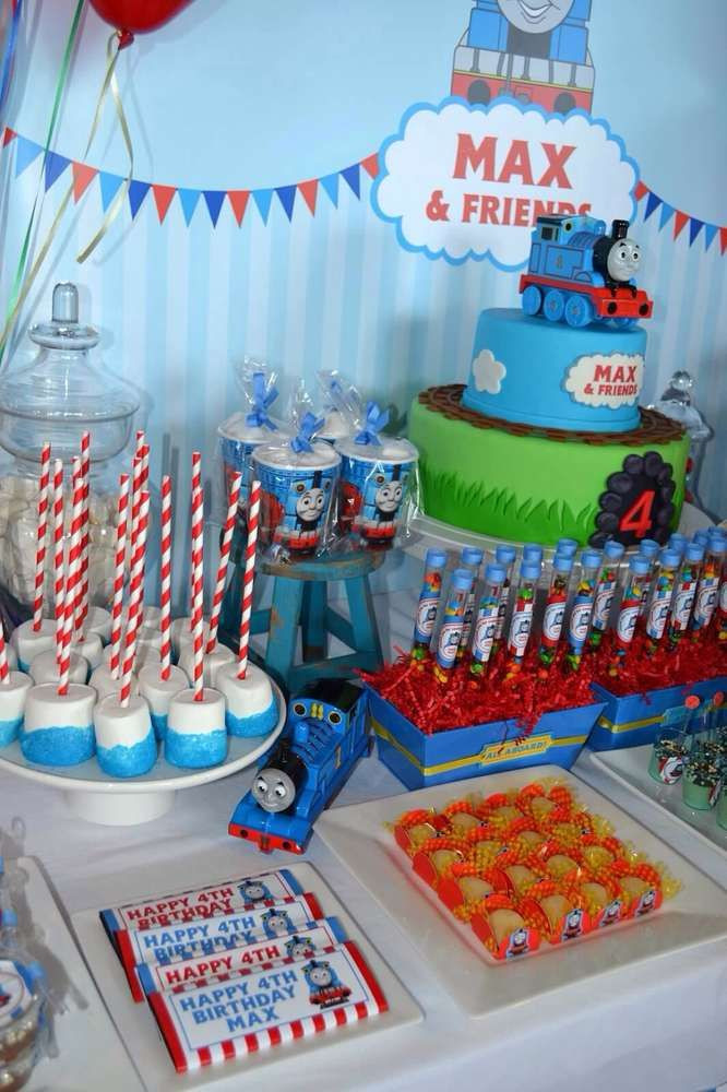 Thomas Birthday Decorations
 Thomas the Train Birthday Party Ideas in 2019