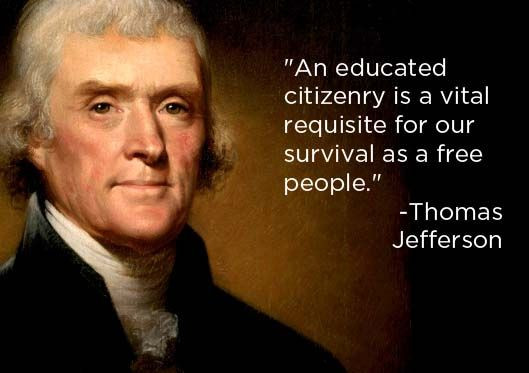 Thomas Jefferson Education Quotes
 NCEE