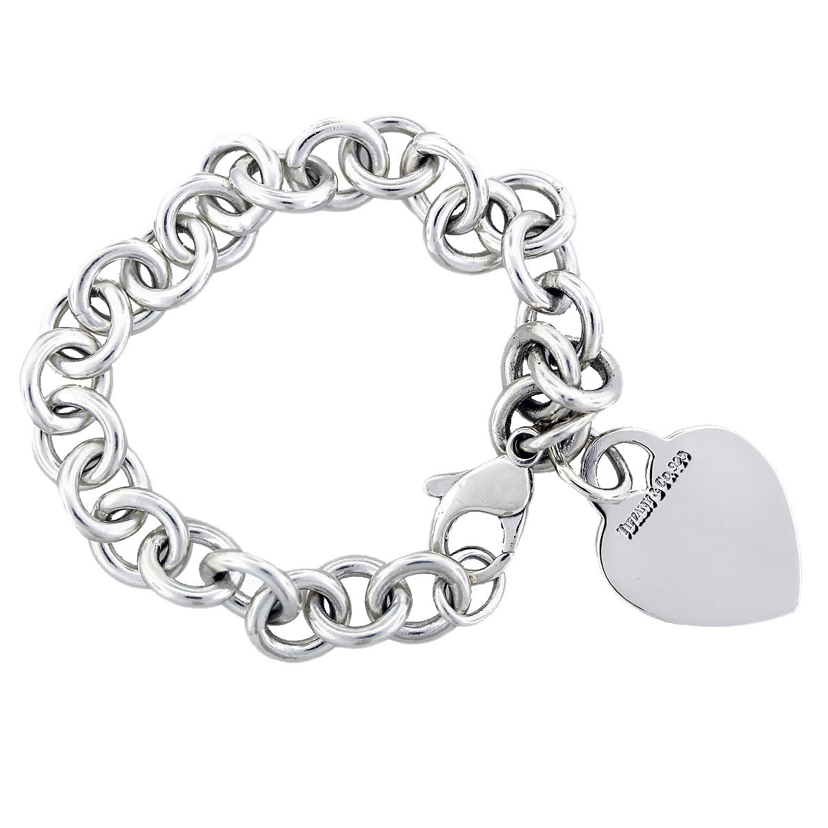 Tiffany And Co Heart Bracelet
 Tiffany & Co Sterling Silver Heart Charm Bracelet