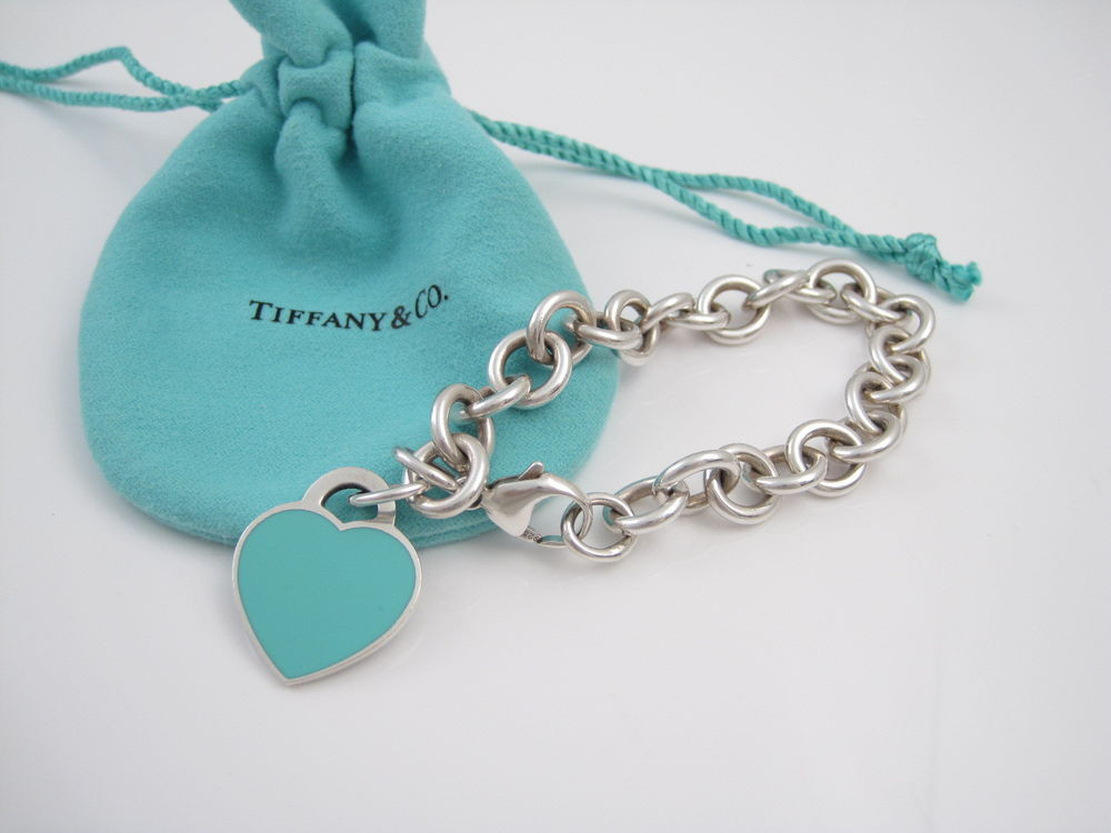 Tiffany And Co Heart Bracelet
 Tiffany & Co Silver Return to Tiffany Blue Enamel Heart