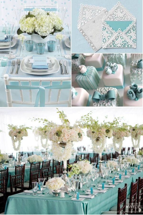 Tiffany And Co Wedding Theme
 Tiffany Blue Wedding Ideas for 2014
