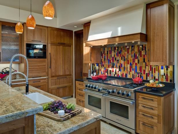 Tile Kitchen Backsplash
 Modern Furniture 2014 Colorful Kitchen Backsplashes Ideas