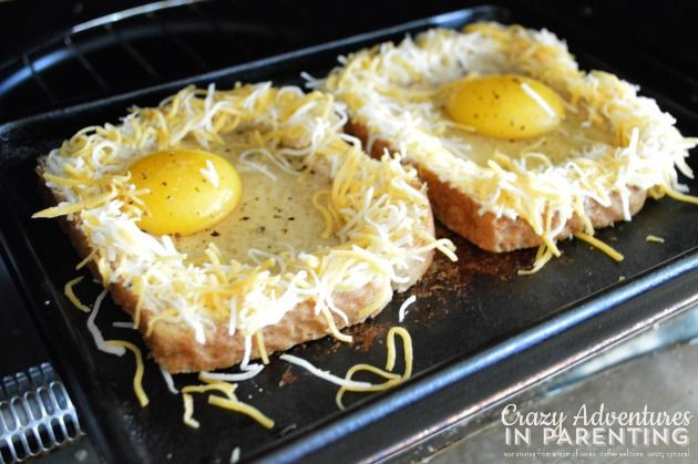 Toaster Oven Recipes For Kids
 Cheesy Baked Egg Toast