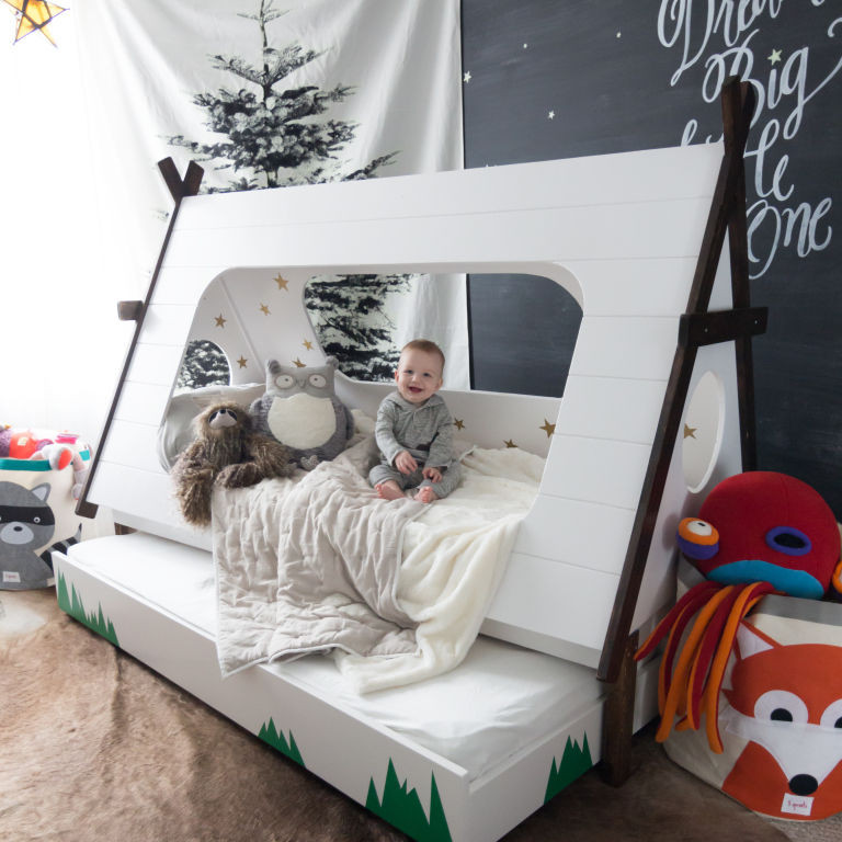 Toddler Bed Tent DIY
 DIY Tent Bedding teepee bed