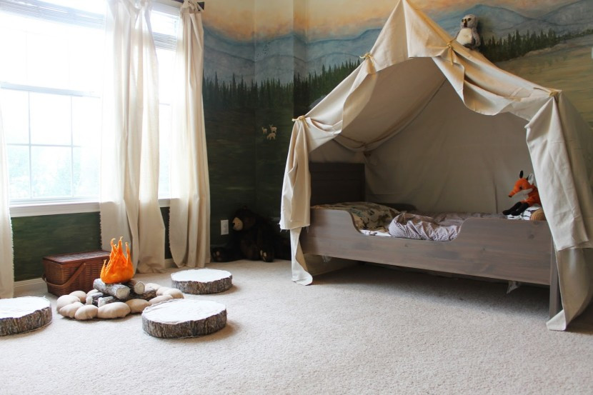 Toddler Bed Tent DIY
 Cute Bed Tent Design For Boys Interior Design Inspirations
