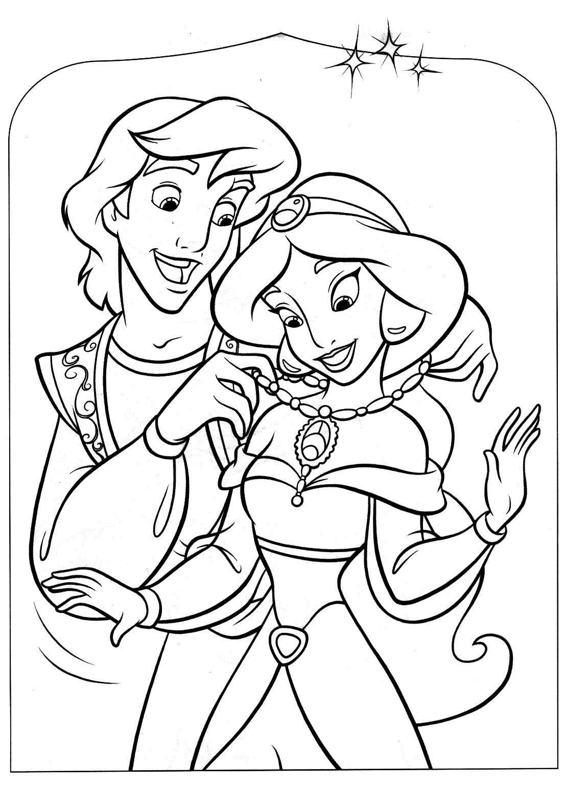 Toddler Coloring Book
 Free Printable Aladdin Coloring Pages For Kids