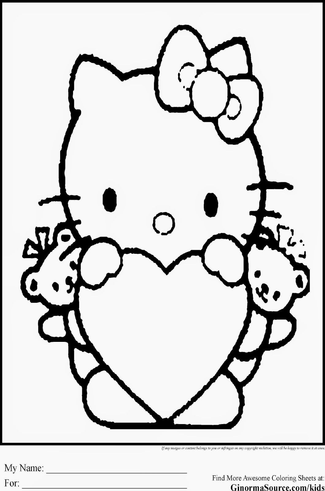 Toddler Coloring Pages Pdf
 Hello Kitty Coloring Pages Pdf Coloring Home