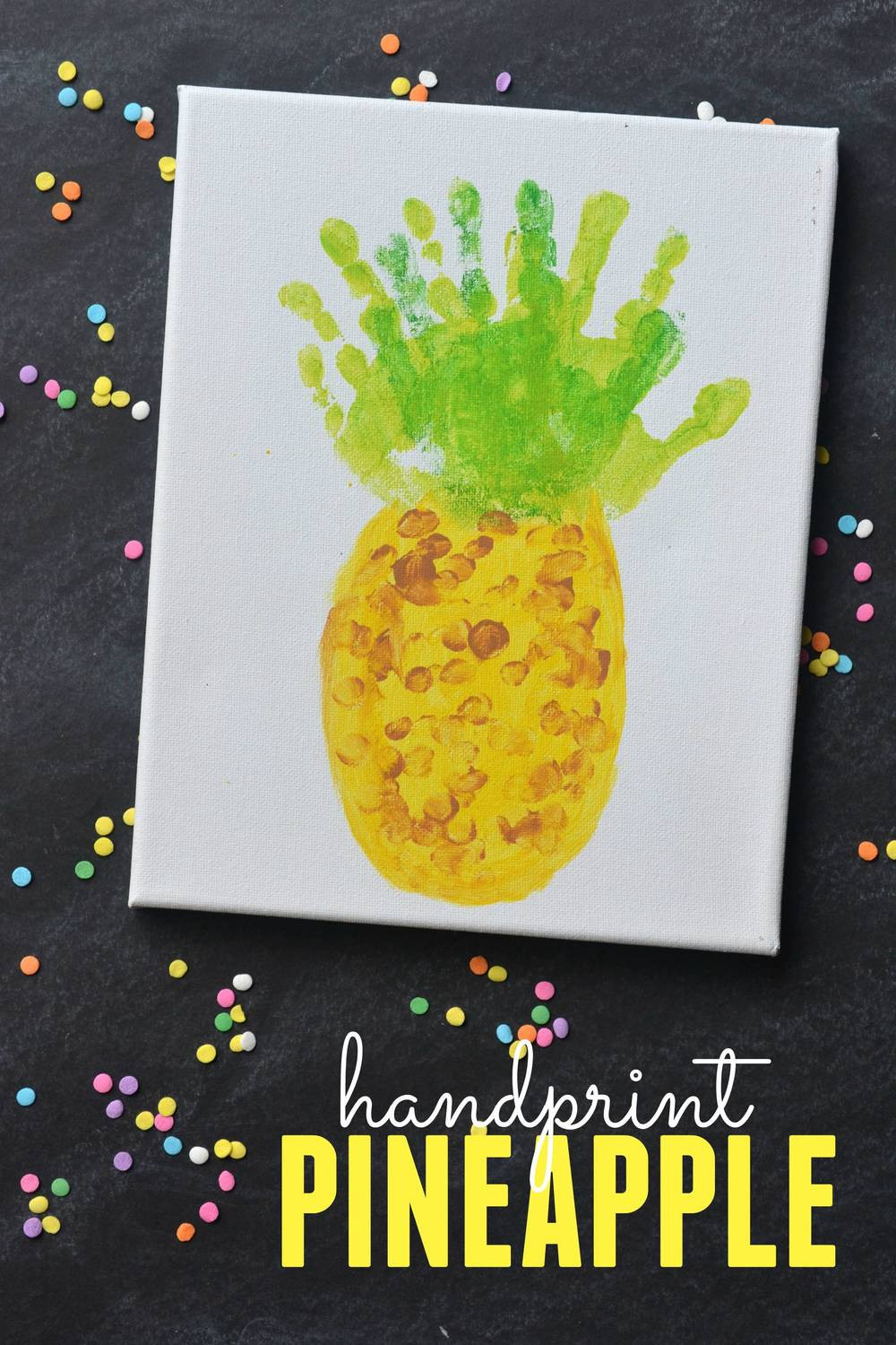 Toddlers Art And Craft Ideas
 Kid s Pineapple Handprint Art Project