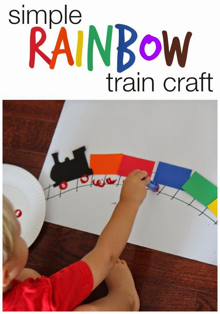 Toddlers Art And Craft Ideas
 Simple Rainbow Train Craft for Kids