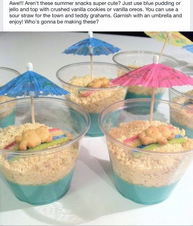 Toddlers Beach Birthday Party Food Ideas
 Cute cooking project for ocean summer beach theme