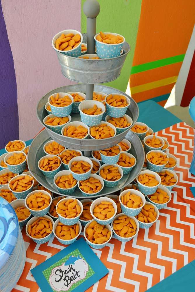 Toddlers Beach Birthday Party Food Ideas
 Sharks and surfing birthday party food See more party