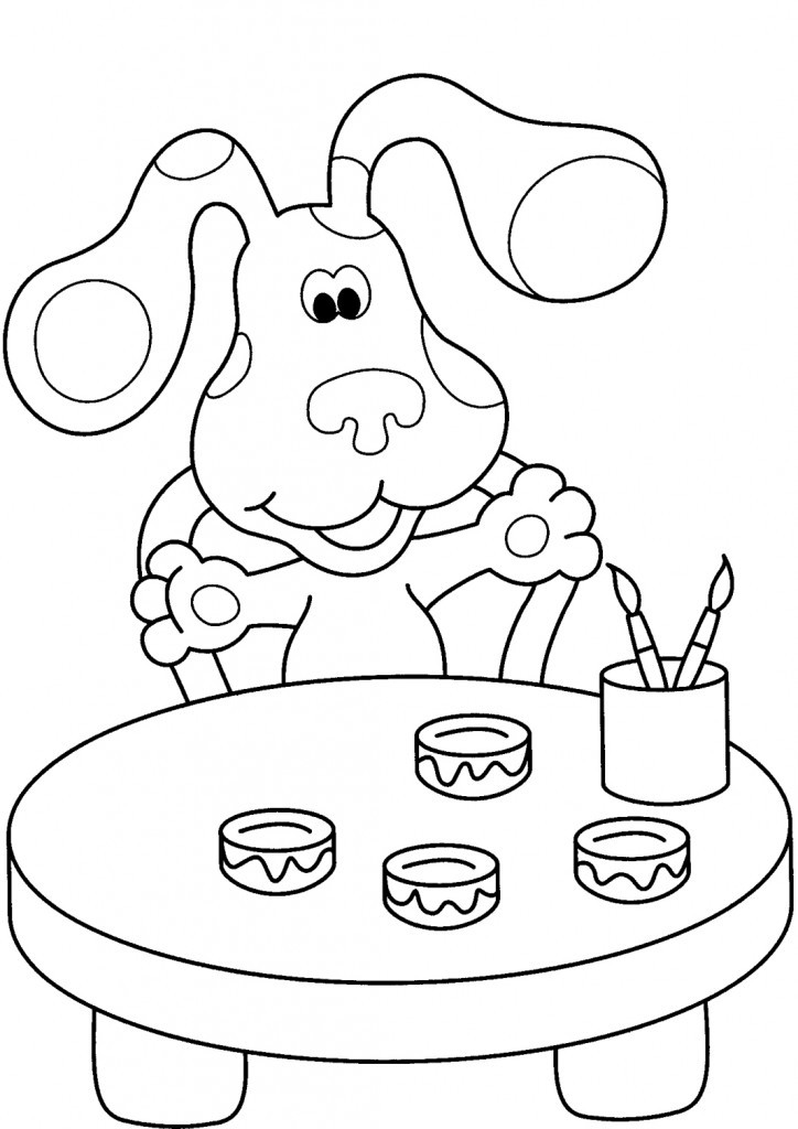 Toddlers Coloring Pages
 Free Printable Blues Clues Coloring Pages For Kids