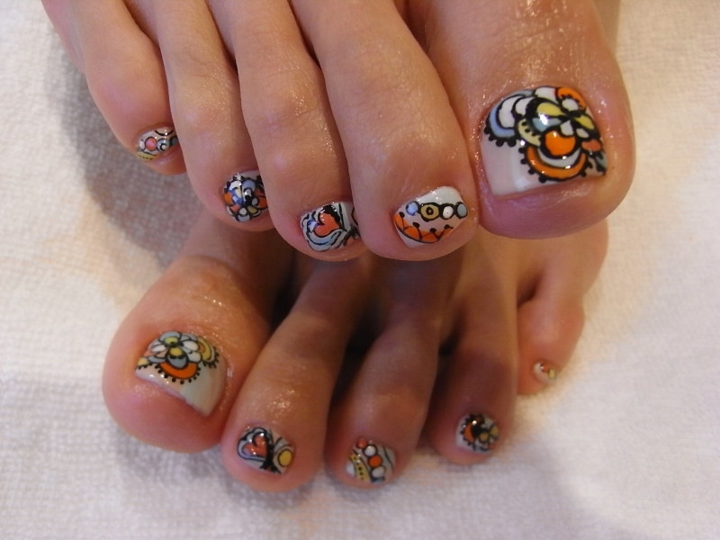 Toe Nail Art Designs
 Chic Toe Nail Art Ideas for Summer