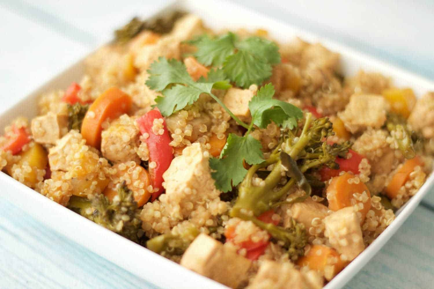 Tofu Casseroles Recipes
 Baked Tofu and Ve able Casserole with Quinoa Loving It