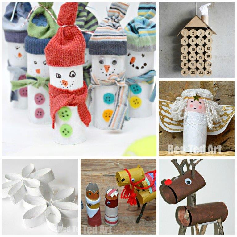 Toilet Paper Roll Craft Christmas
 12 Toilet Paper Roll Christmas Crafts Red Ted Art