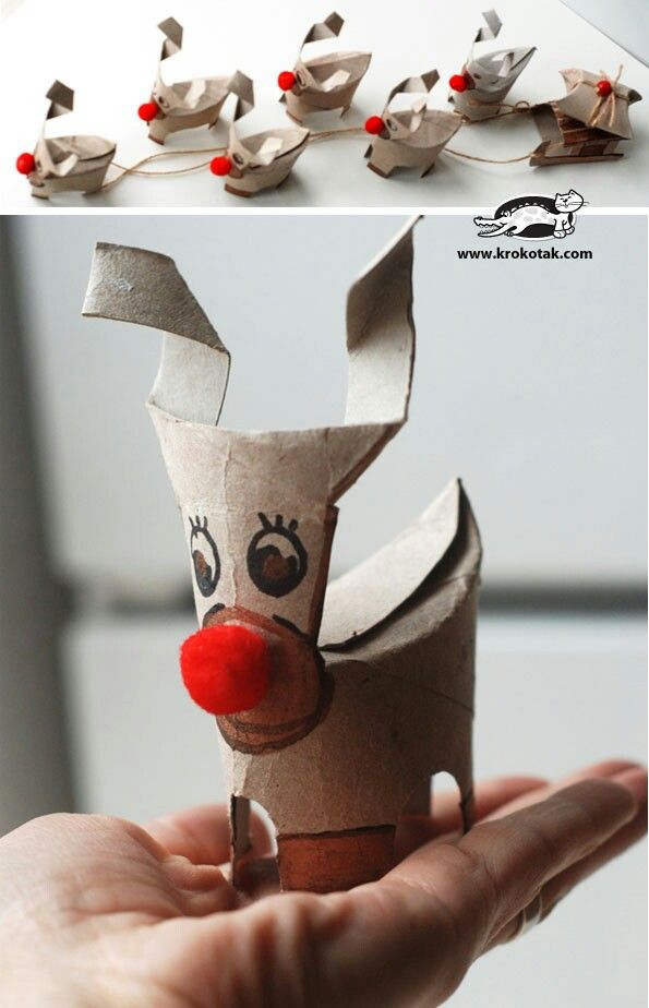 Toilet Paper Roll Craft Christmas
 Toilet Paper Roll Reindeer