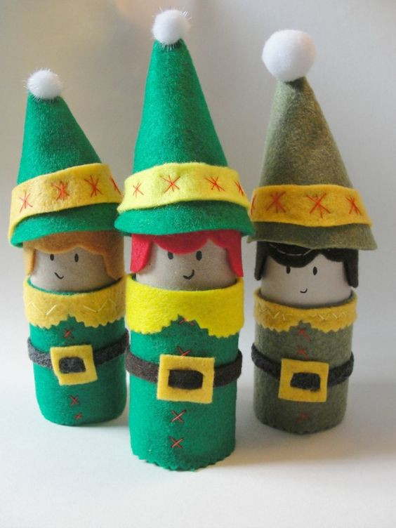 Toilet Paper Roll Craft Christmas
 Toilet paper rolls Toilet paper and Elves on Pinterest