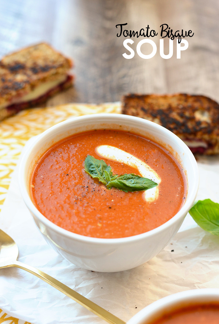 Tomato Bisque Soup
 20 Minute Healthy Tomato Bisque Soup Fit Foo Finds
