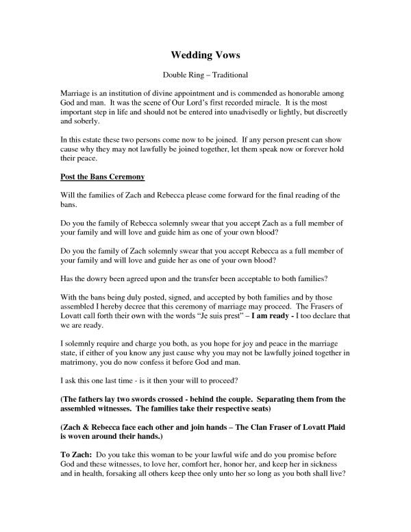 Traditional Vows For Wedding Ceremony
 67 best images about Wedding Vows on Pinterest