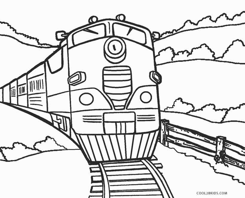 Train Coloring Pages For Kids
 Free Printable Train Coloring Pages For Kids