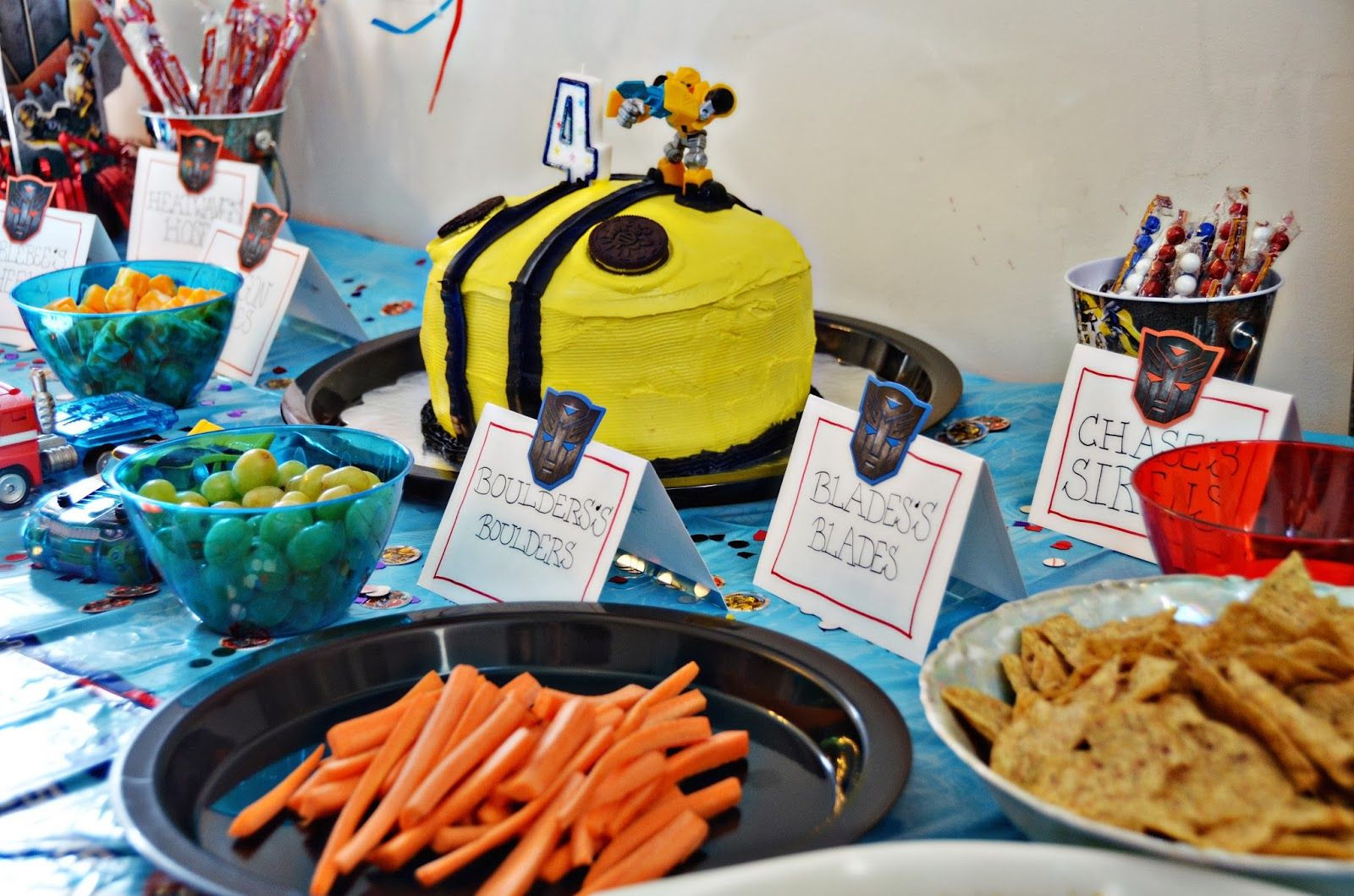 Transformer Party Food Ideas
 Rescue Bot Birthday Party Ideas
