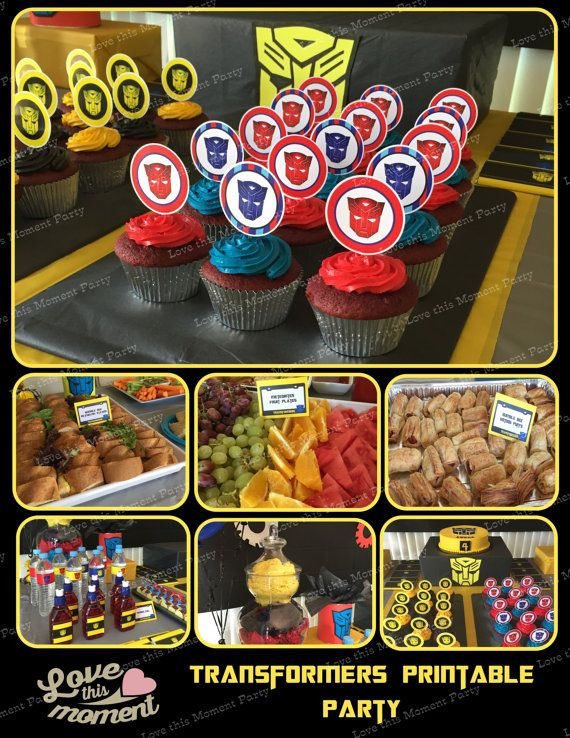 Transformer Party Food Ideas
 Transformers Printable Birthday Party Package Bumblebee