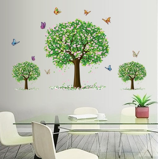 Tree Decals For Kids Room
 Aliexpress Buy 3 small sakura flower tree wall